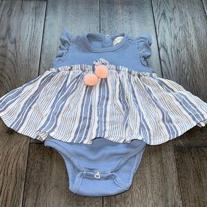 Jessica Simpson ruffle sleeve onesie dress